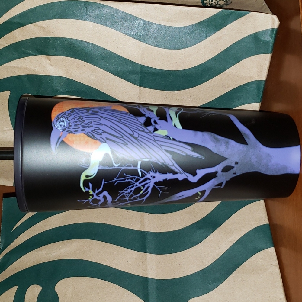 Starbucks Fall 2022 Periwinkle Raven Glow in the Dark Target Exclusive 24 oz.
